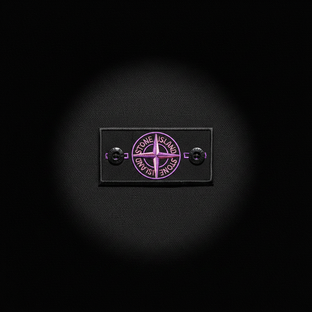 PatchStoney Purple flat lay angle 3 with 2 buttons