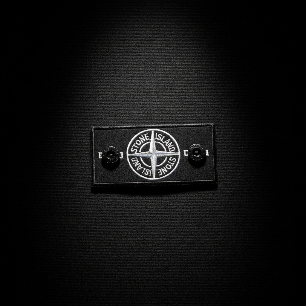 PatchStoney White flat lay angle 3 with 2 buttons
